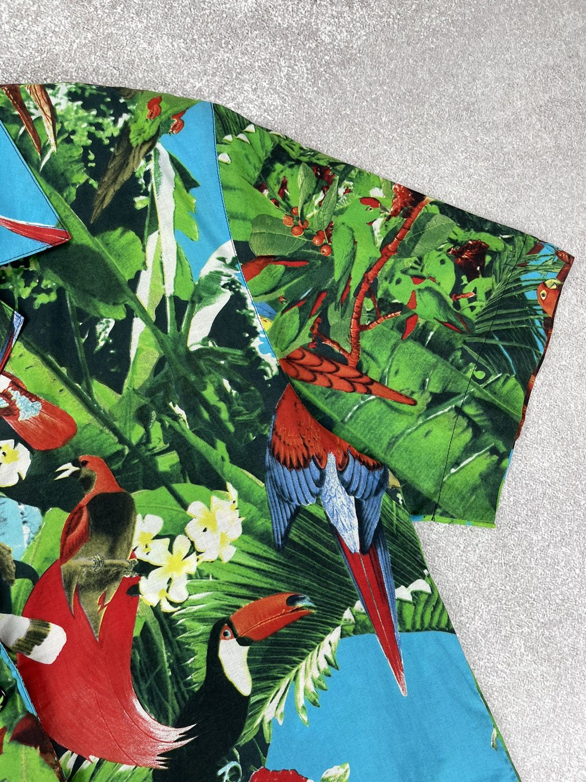 Louis Feraud × Vintage Louis Feraud Suit Blazer Trousers Tropical Bird Print Size M / US 6-8 / IT 42-44 - 5 Thumbnail