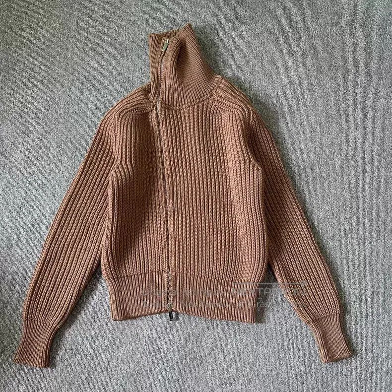 Dior Dior 19fw brown pure wool high-neck zipper jacket Size US XL / EU 56 / 4 - 4 Thumbnail