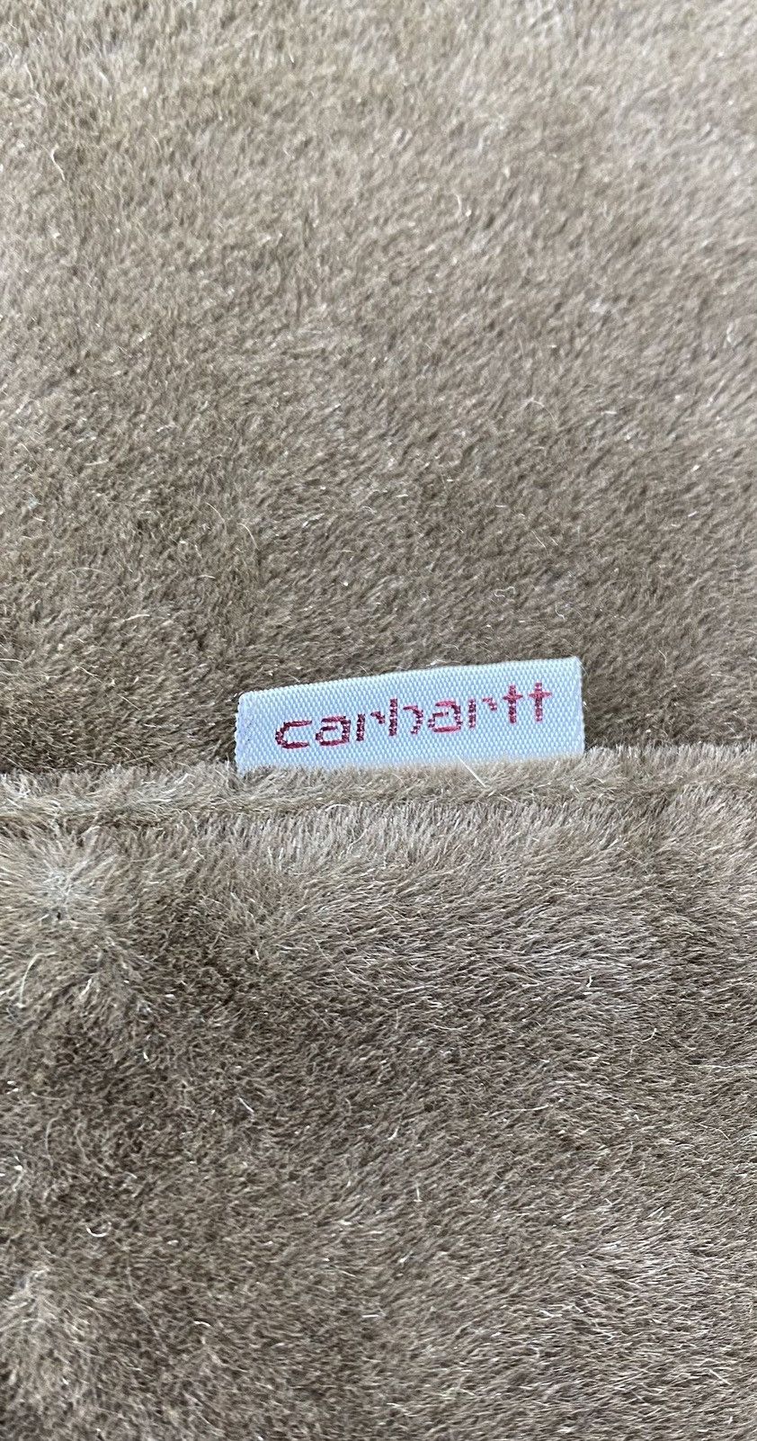 Carhartt Vintage 1990s Carhartt Fleece Faux Fur Zip Up Hoodie Jacket Size US M / EU 48-50 / 2 - 11 Thumbnail