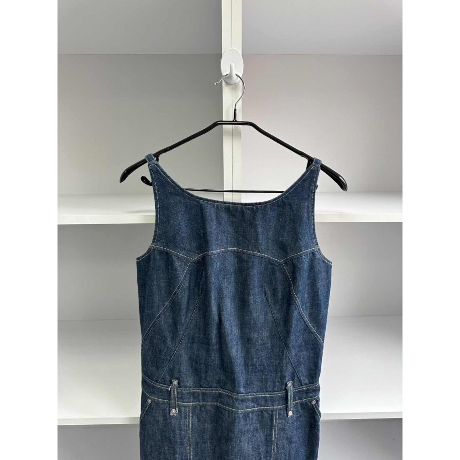 Levi's VTG Levi’s Woman Engineered Denim Dress Sz M Size M / US 6-8 / IT 42-44 - 3 Thumbnail
