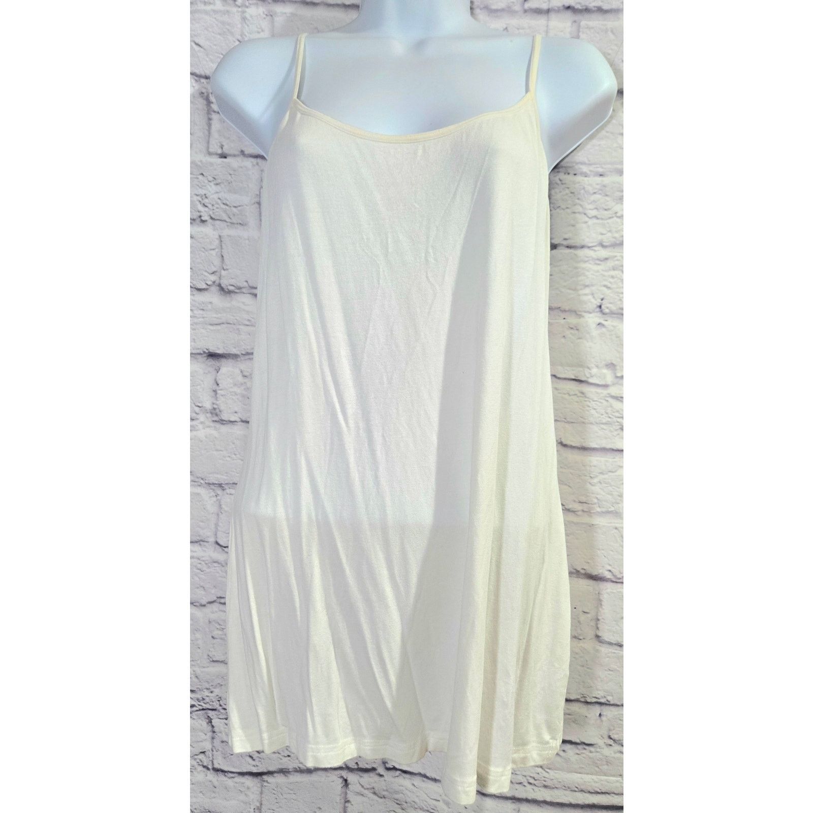 Other Lady Hathaway White Adjustable Spaghetti Straps Tank XL Size XL / US 12-14 / IT 48-50 - 1 Thumbnail