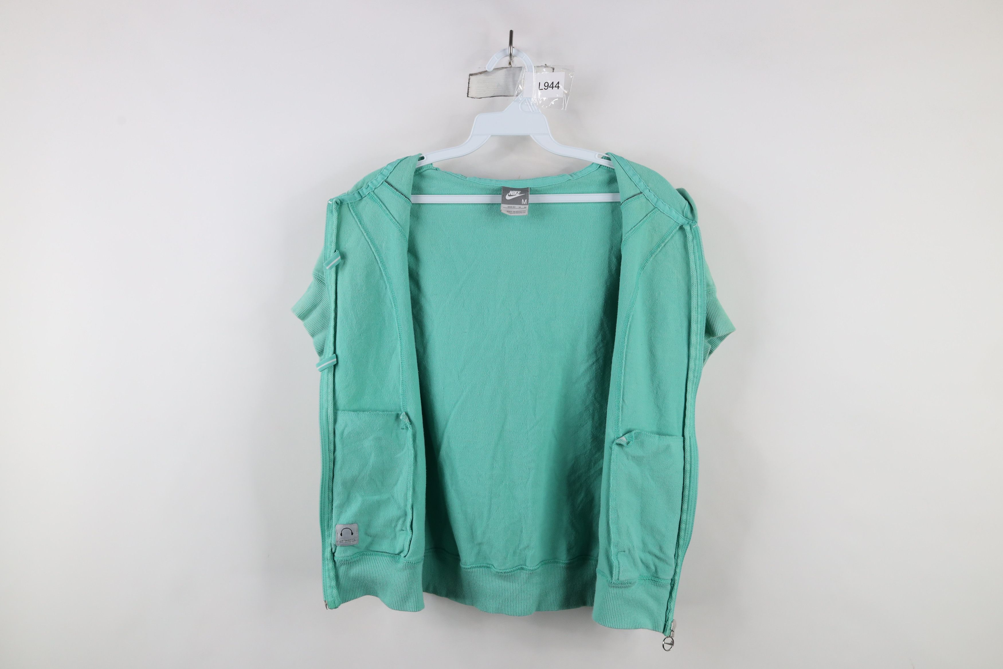 Nike × Vintage Vintage Y2K Nike Babydoll Cropped Short Sleeve Hoodie Size M / US 6-8 / IT 42-44 - 12 Thumbnail