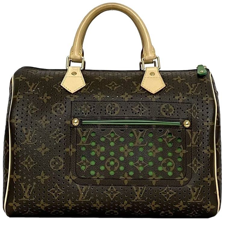 Louis Vuitton LOUIS VUITTON Handbag Brown Cotton Size ONE SIZE - 1 Thumbnail