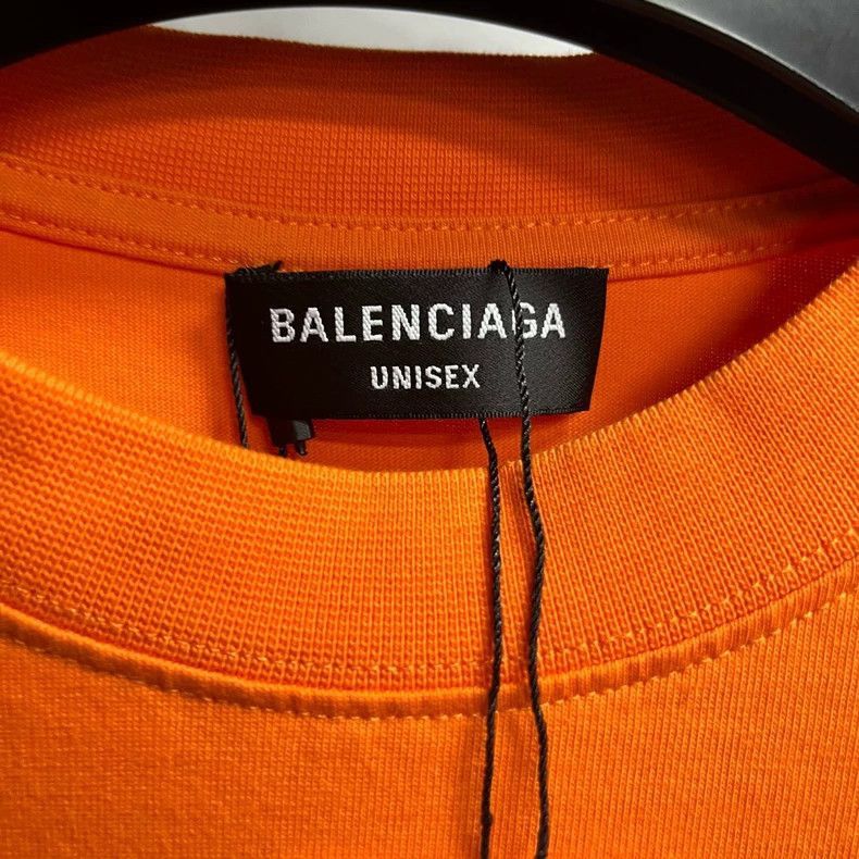 Balenciaga Balenciaga Orange Logo Short Sleeve T-Shirt-2506 Size US S / EU 44-46 / 1 - 2 Thumbnail