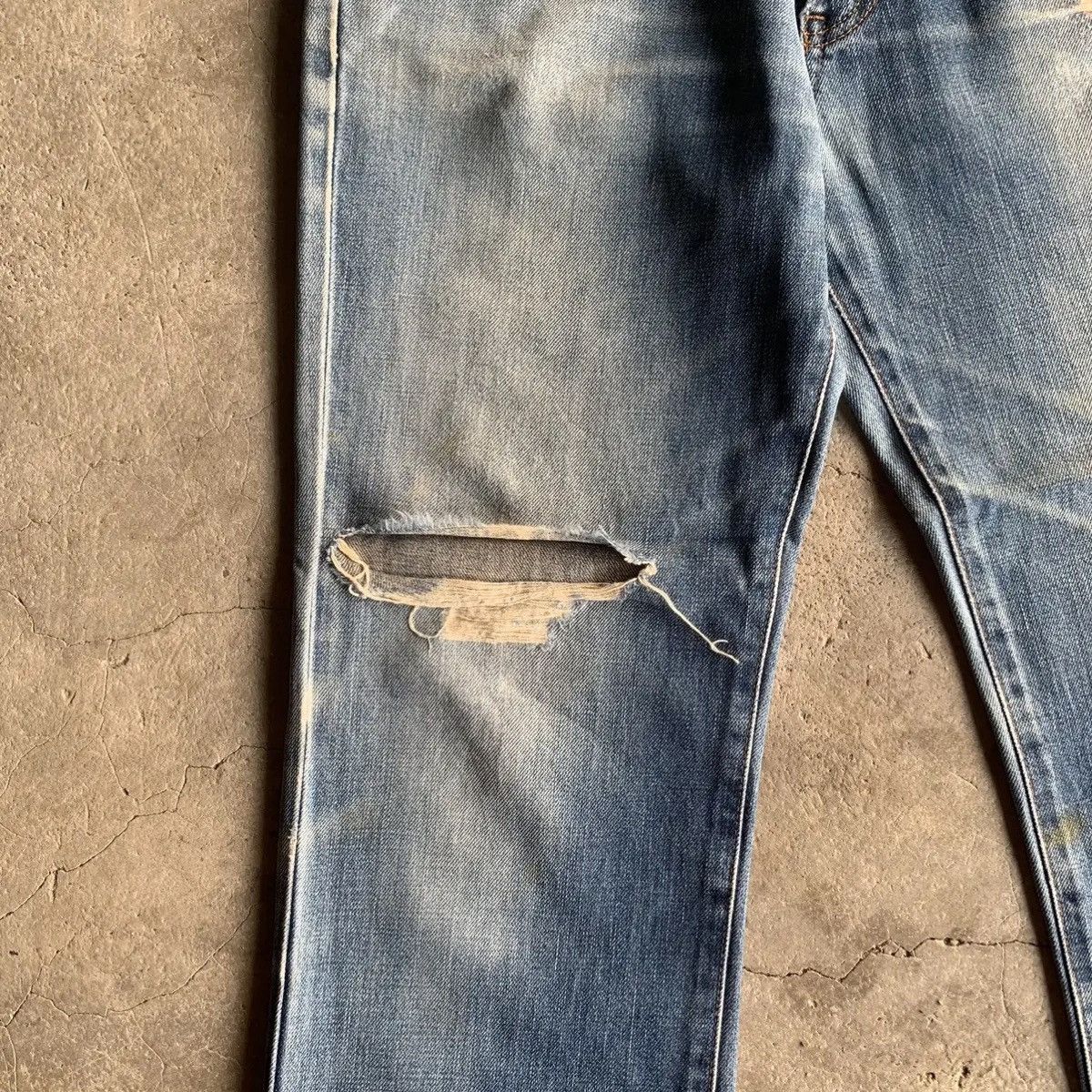 Edwin DISTRESSED! Vtg Edwin 503 RegularFit Blue Wash Jeans Pants Size US 30 / EU 46 - 5 Thumbnail