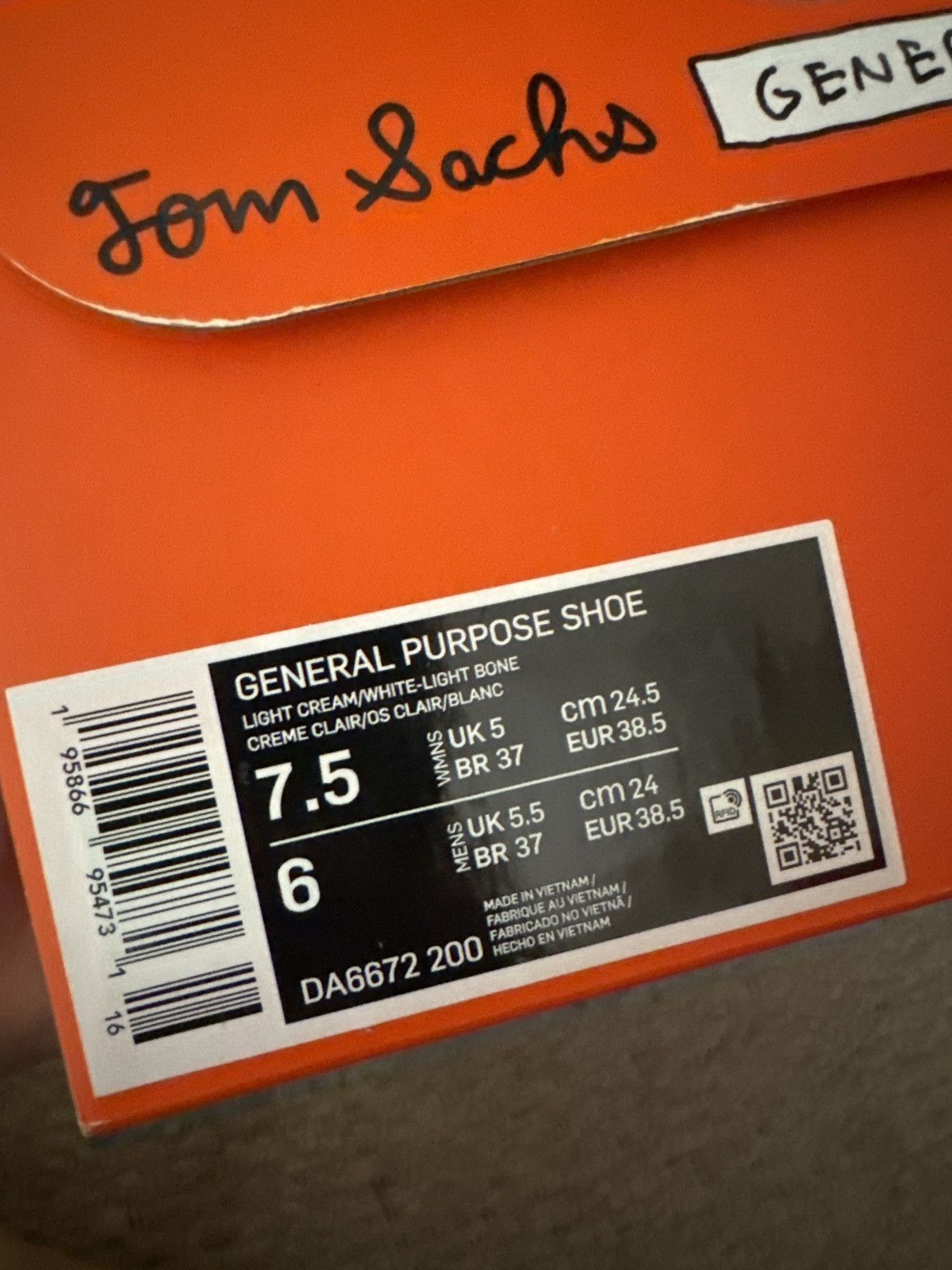 Tom Sachs Tom Sachs x NikeCraft General Purpose Shoe 'Studio' Size US 6 / EU 39 - 2 Thumbnail