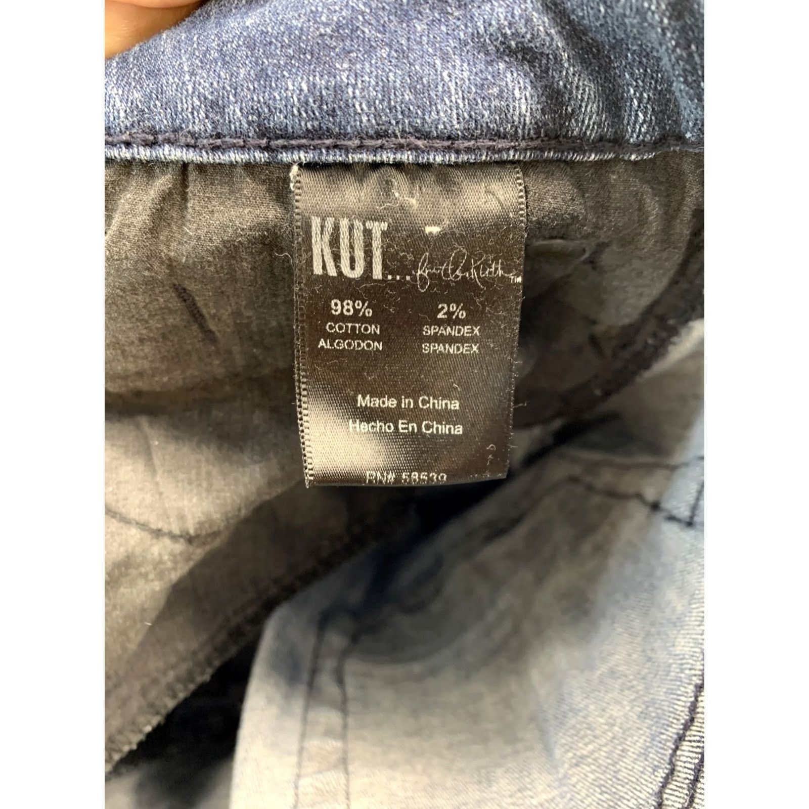 Vintage Kut Women’s 10 Denim Straight Flare Jeans-4438 Jeans Women Regular Blue Cotton Denim 5-Pocket 4438 Vintage: No Size 32" / US 10 / IT 46 - 7 Thumbnail