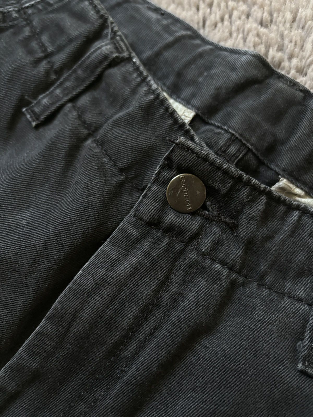 Carhartt × Vintage Carhartt WIP pants distressed / faded cargo black trousers Size US 30 / EU 46 - 9 Thumbnail