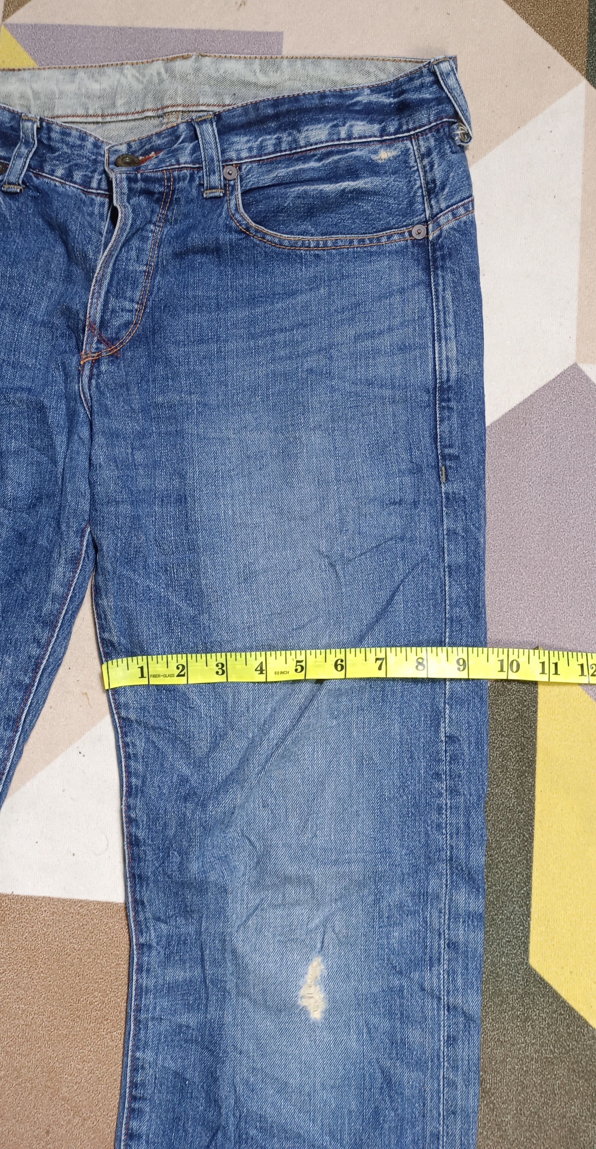 Polo Ralph Lauren Vintage Polo Ralph Lauren Pai Leather Distressed Denim Size US 34 / EU 50 - 13 Thumbnail