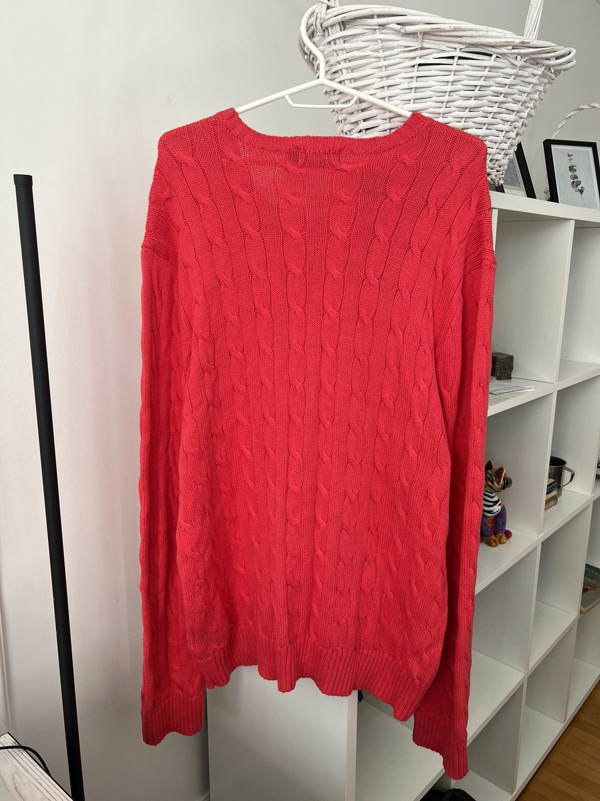 Polo Ralph Lauren × Ralph Lauren Polo Ralph Lauren Cable Pink Knit Sweater Size US XL / EU 56 / 4 - 8 Thumbnail