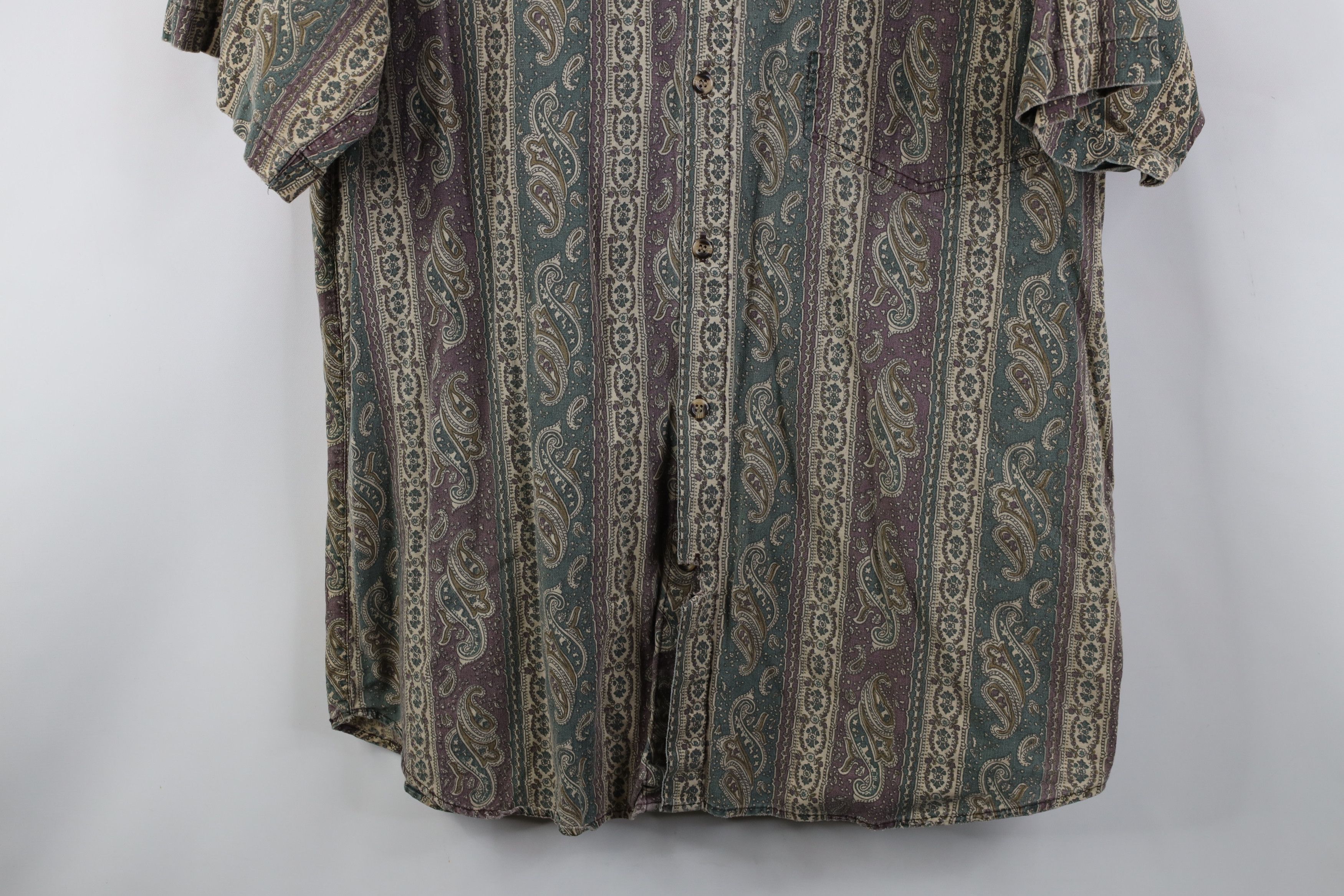 Vintage Vintage 90s Streetwear Short Sleeve Collared Button Shirt Size US L / EU 52-54 / 3 - 3 Thumbnail