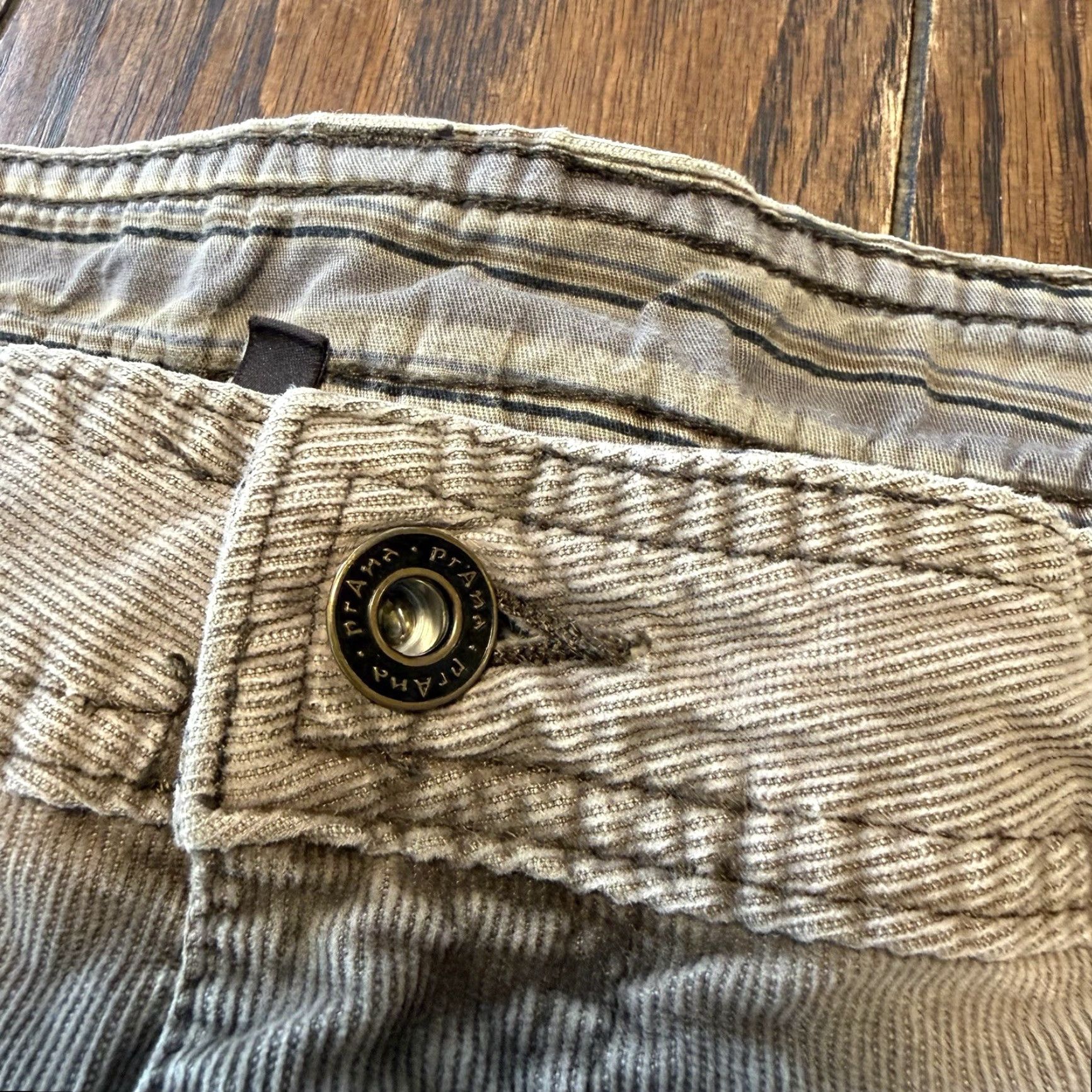 Prana Prana Jeans Mens 38x34 Slim Fit Brown Corduroy Stretch 5-Pocket Pant Casual Jeans Size US 38 / EU 54 - 5 Thumbnail
