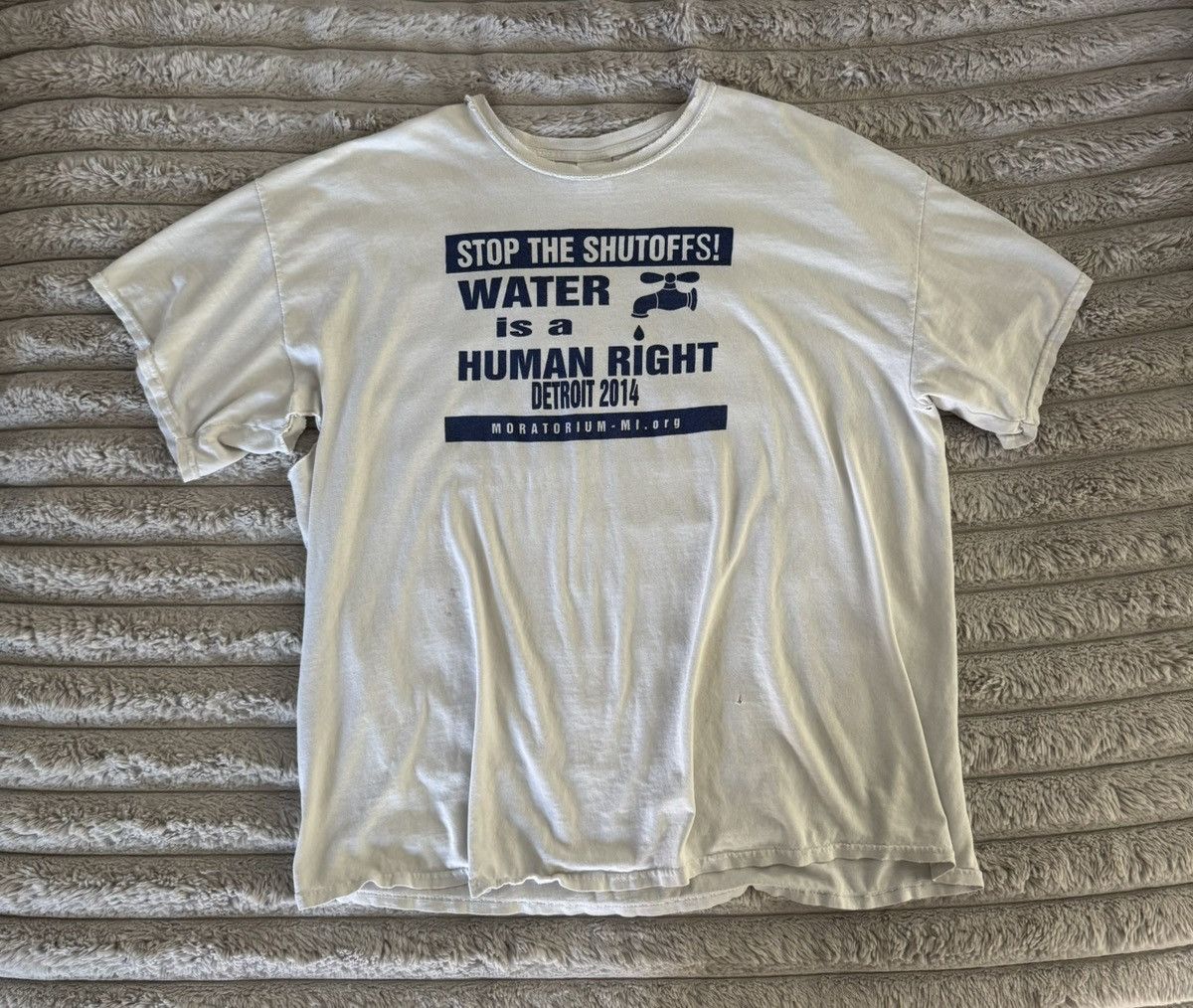Vintage detroit thrashed human rights stop ERD distressed oversized Size US XXL / EU 58 / 5 - 25 Thumbnail
