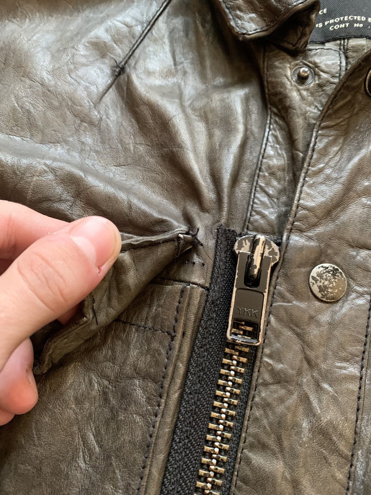 Allsaints 🔥ALLSAINTS AVANT GARDE OPIUM LEATHER JACKET Size US M / EU 48-50 / 2 - 12 Thumbnail