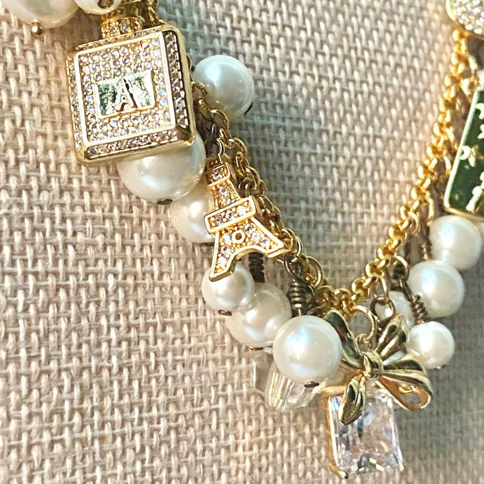 Other LilyLilyL Charming Gold Tone Charms Statement Necklace Size ONE SIZE - 2 Thumbnail