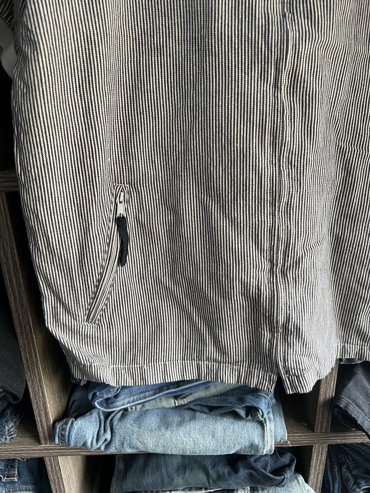 Airwalk 🔥Airwalk Hickory Stripe Zipper Shirt Size US M / EU 48-50 / 2 - 7 Thumbnail