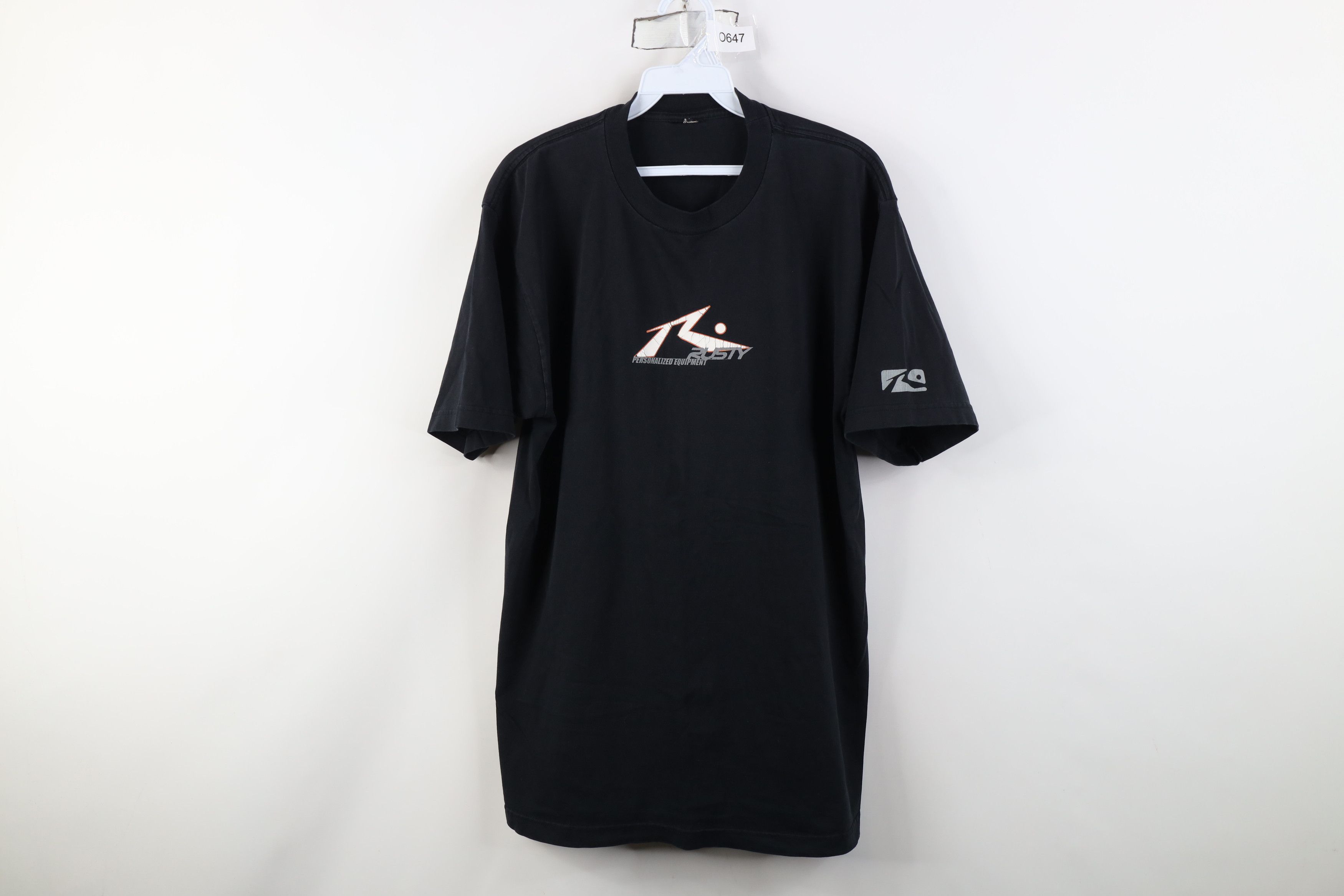 Rusty Vintage 90s Y2K Rusty Surf Skateboard Spell Out T-Shirt Size US M / EU 48-50 / 2 - 1 Thumbnail
