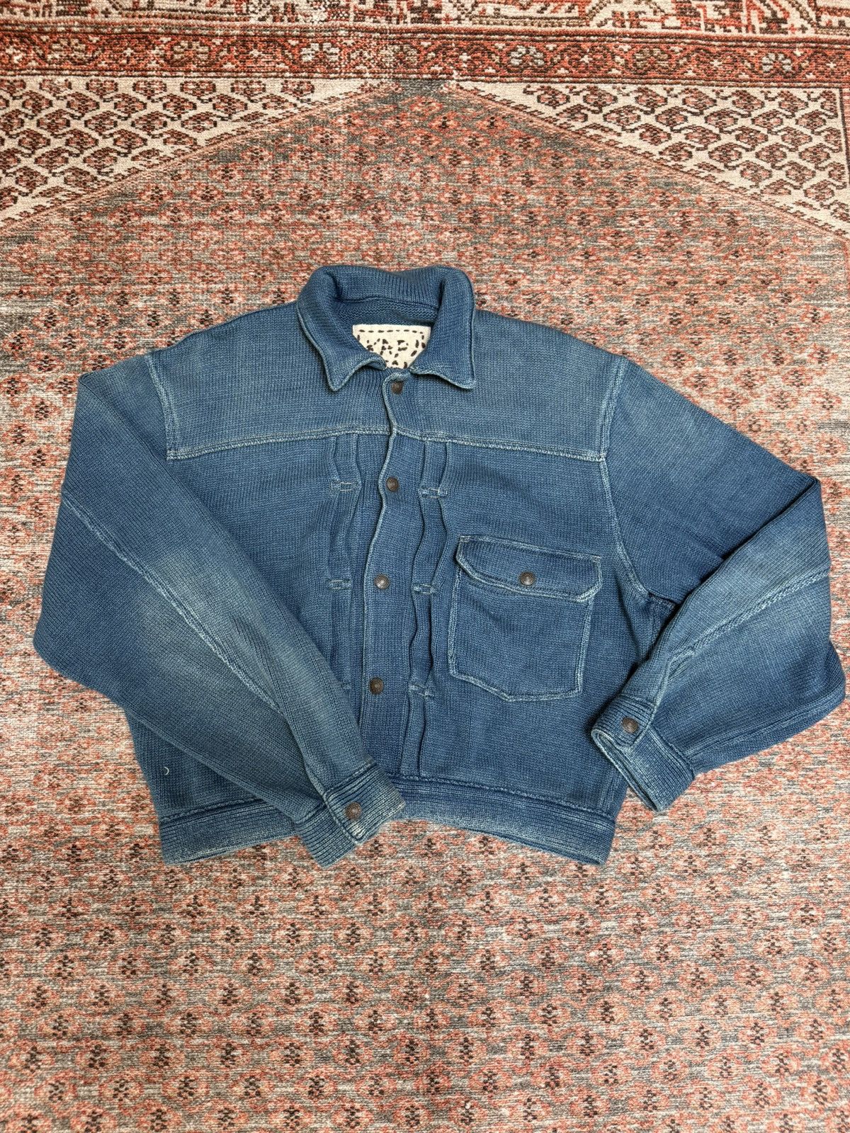 Kapital Kapital Cotton Knit Type 2 JACKET Size 3 VERY RARE Size US M / EU 48-50 / 2 - 2 Thumbnail