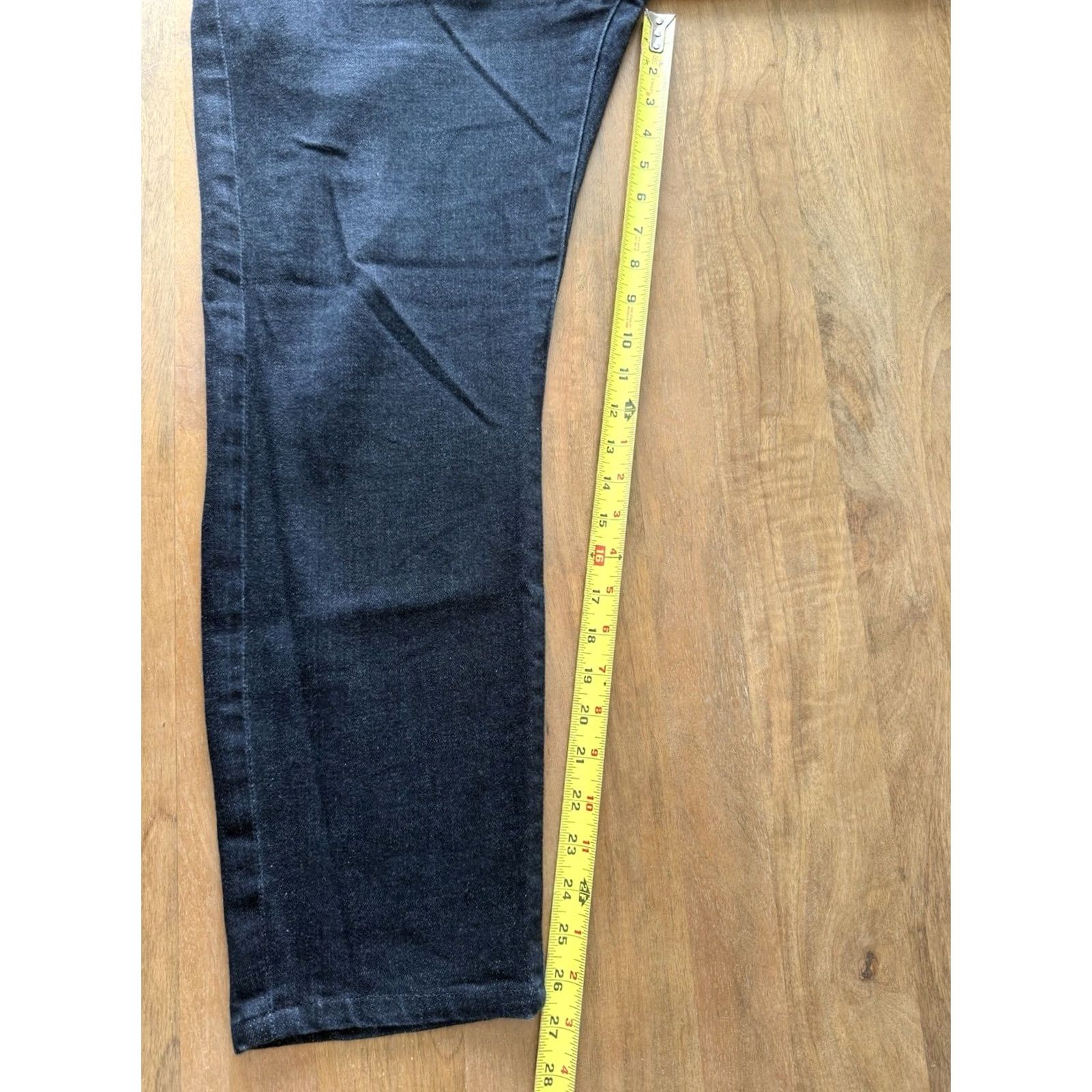 7 For All Mankind 7 For All Mankind Slim Chino Cropped Jeans Womens 38x27 Dark Wash Premium Denim Size 26" / US 2 / IT 38 - 7 Thumbnail