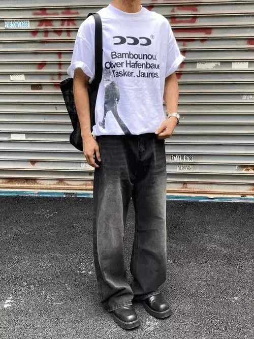 Vintage Gray loose distressed yuppie baggy pants Size US 32 / EU 48 - 3 Thumbnail