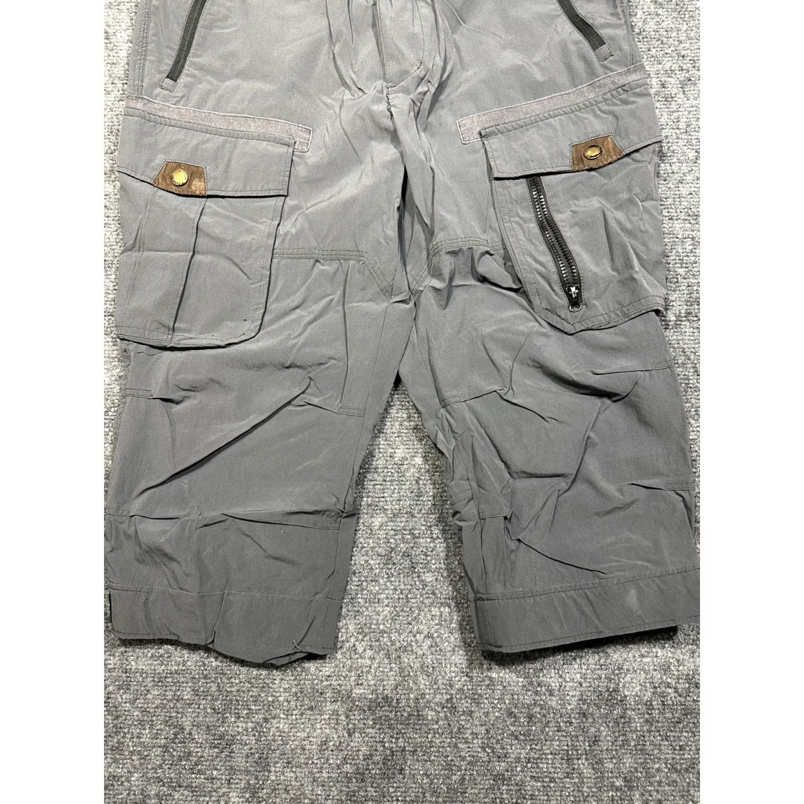 Komono Komont Cargo Pants Womens 30 Gray Nylon Hiking Crop Straight Leg Pockets Outdoor Size 30" / US 8 / IT 44 - 2 Thumbnail