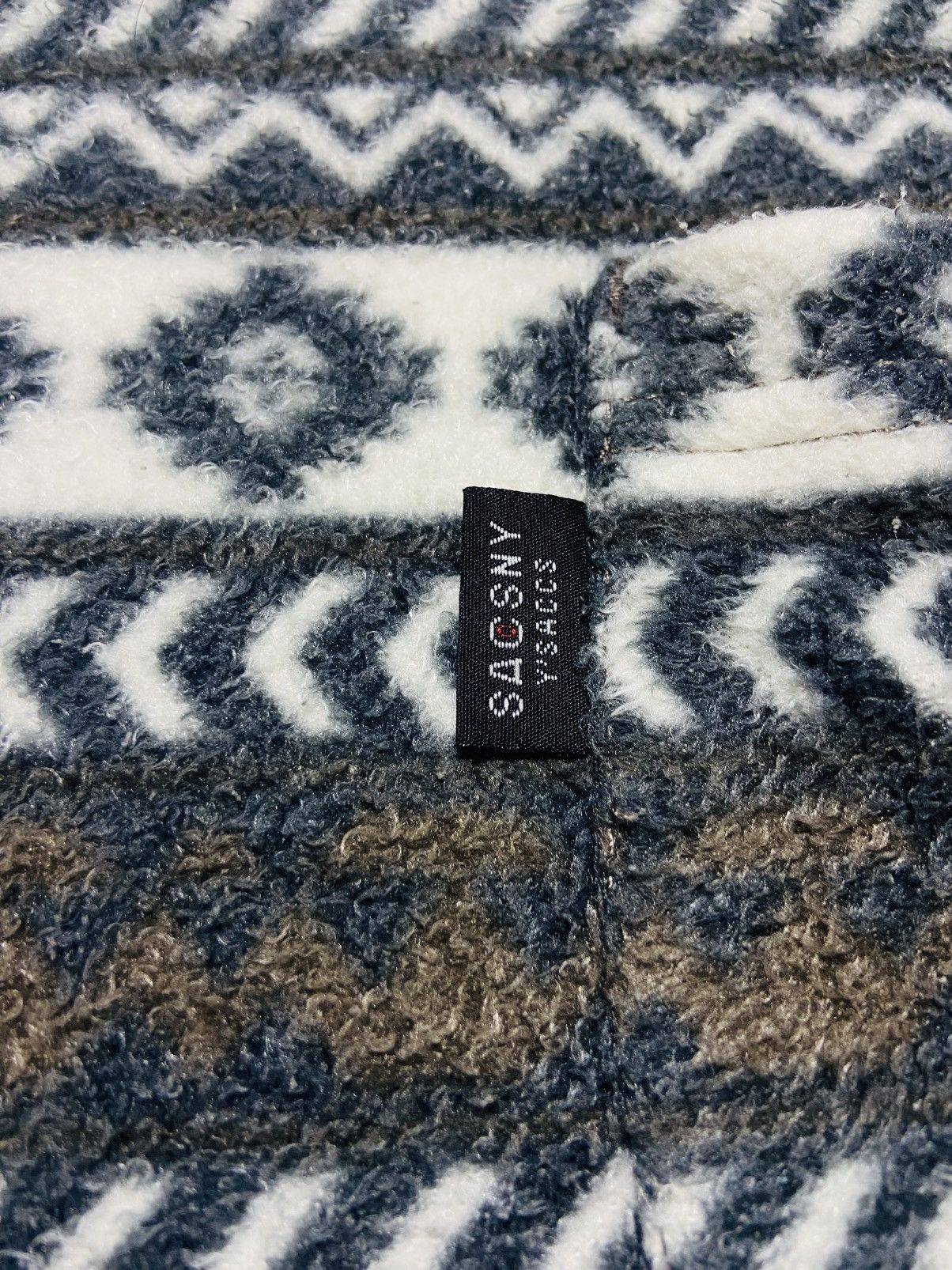 Yohji Yamamoto Sacsny Y’saccs by Yohji Yamamoto Single Pocket Fleece Size US L / EU 52-54 / 3 - 7 Thumbnail