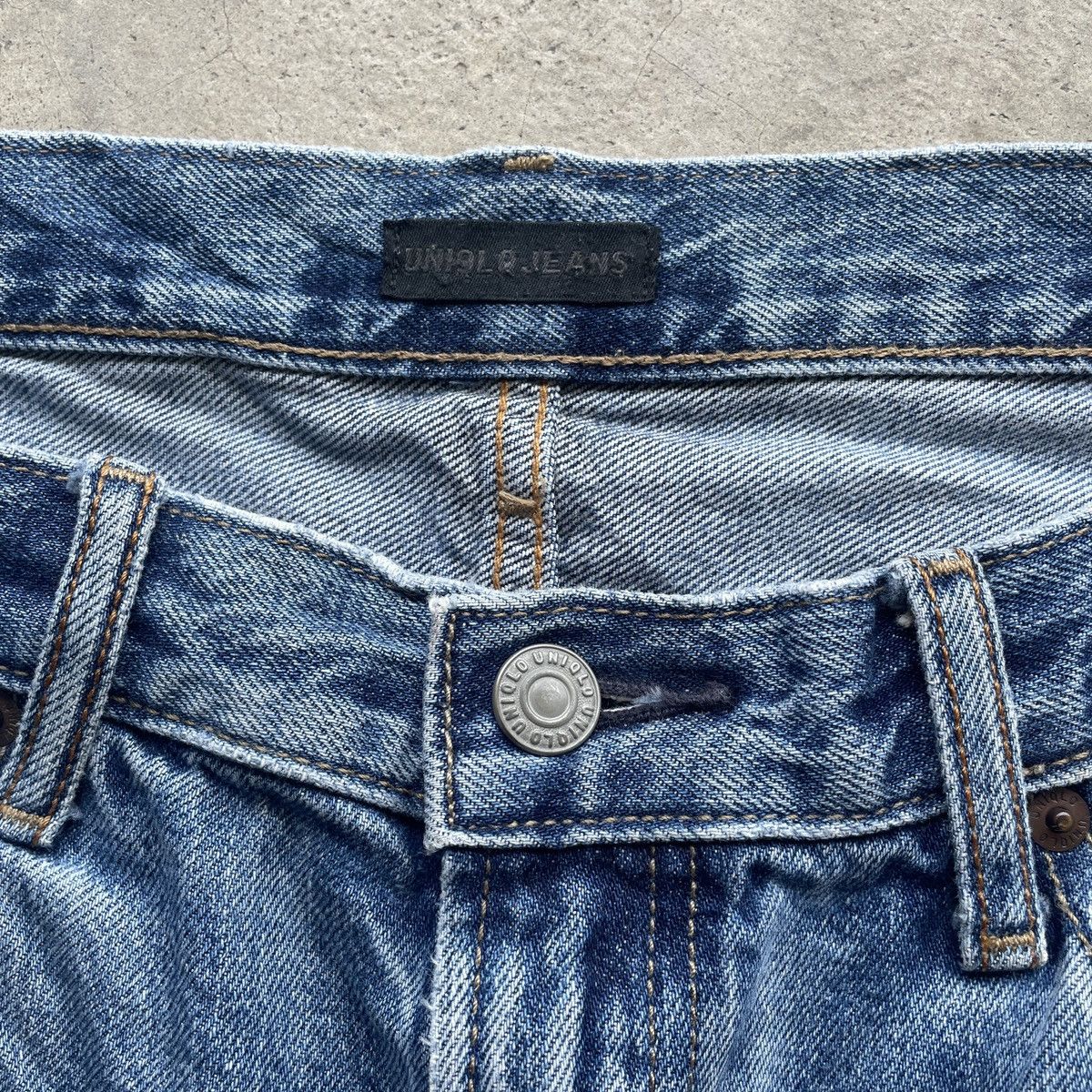 Japanese Brand Vintage Japanese Faded Jeans Denim Pants Distressed W35x31 Size US 35 - 6 Thumbnail