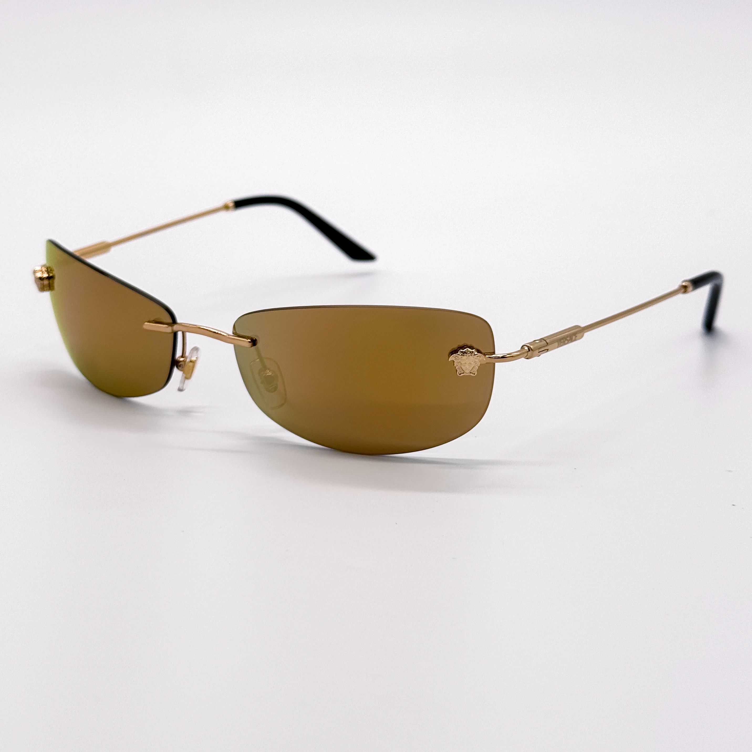 Versace NEW MOD 2279 1002/7I VERSACE SUNGLASSES VE2279 10027I GOLD Size ONE SIZE - 1 Thumbnail