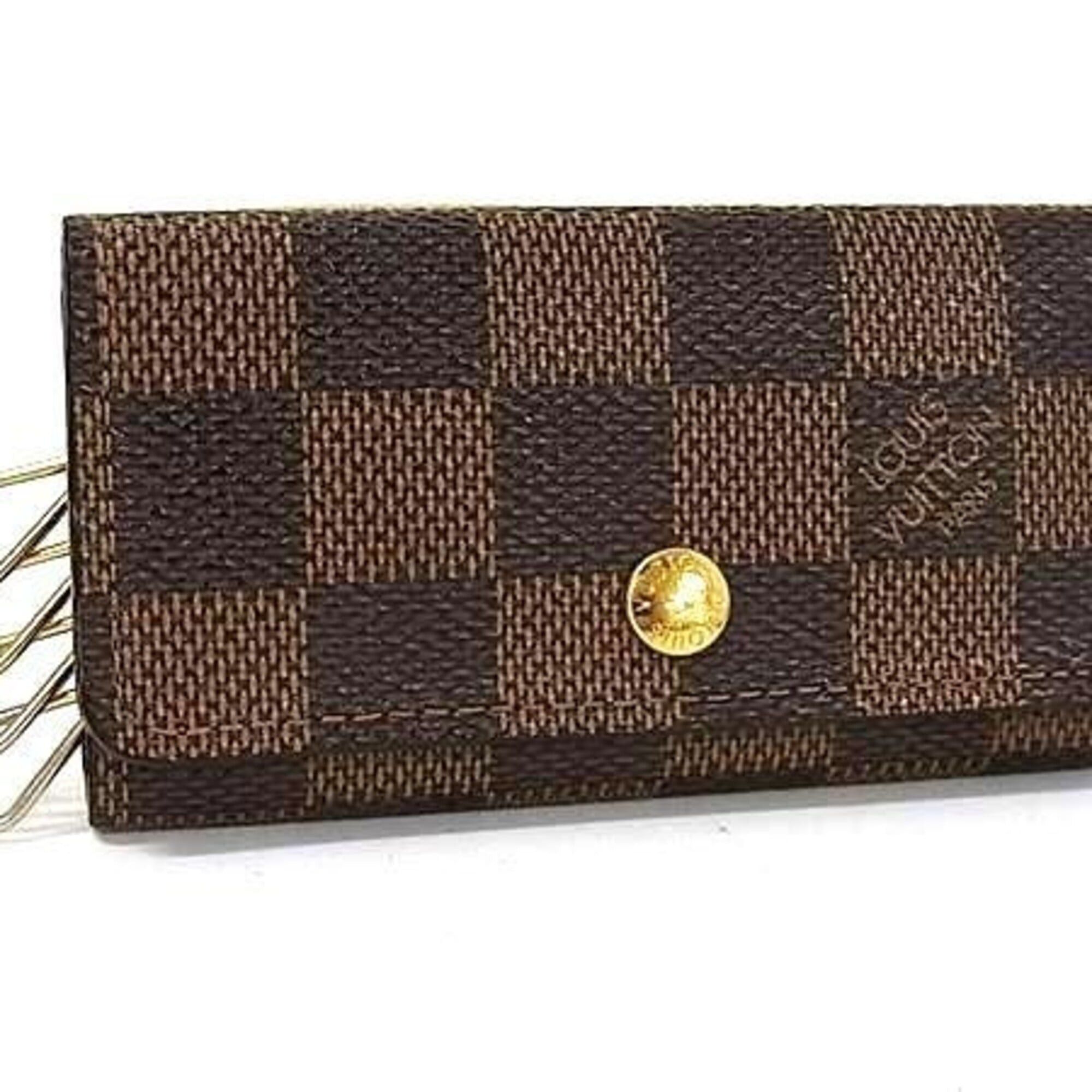 Louis Vuitton Louis Vuitton Key Case Multicles 4 N62631 Ebene Damier Men's Women's Size ONE SIZE - 1 Thumbnail