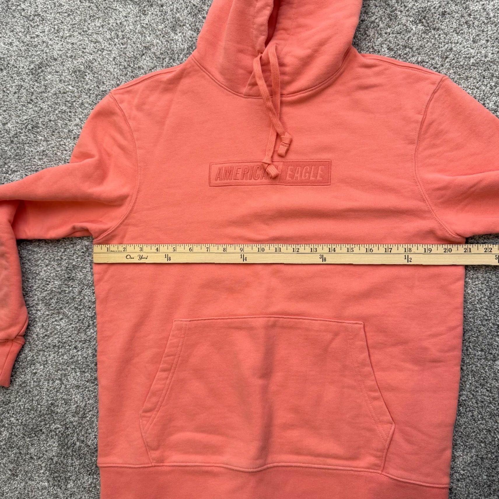 Vintage VINTAGE American Eagle Hoodie Shirt Mens Small Pink Kangaroo Pocket Pullover 95% Cotton 5% Polyester Size US S / EU 44-46 / 1 - 4 Thumbnail