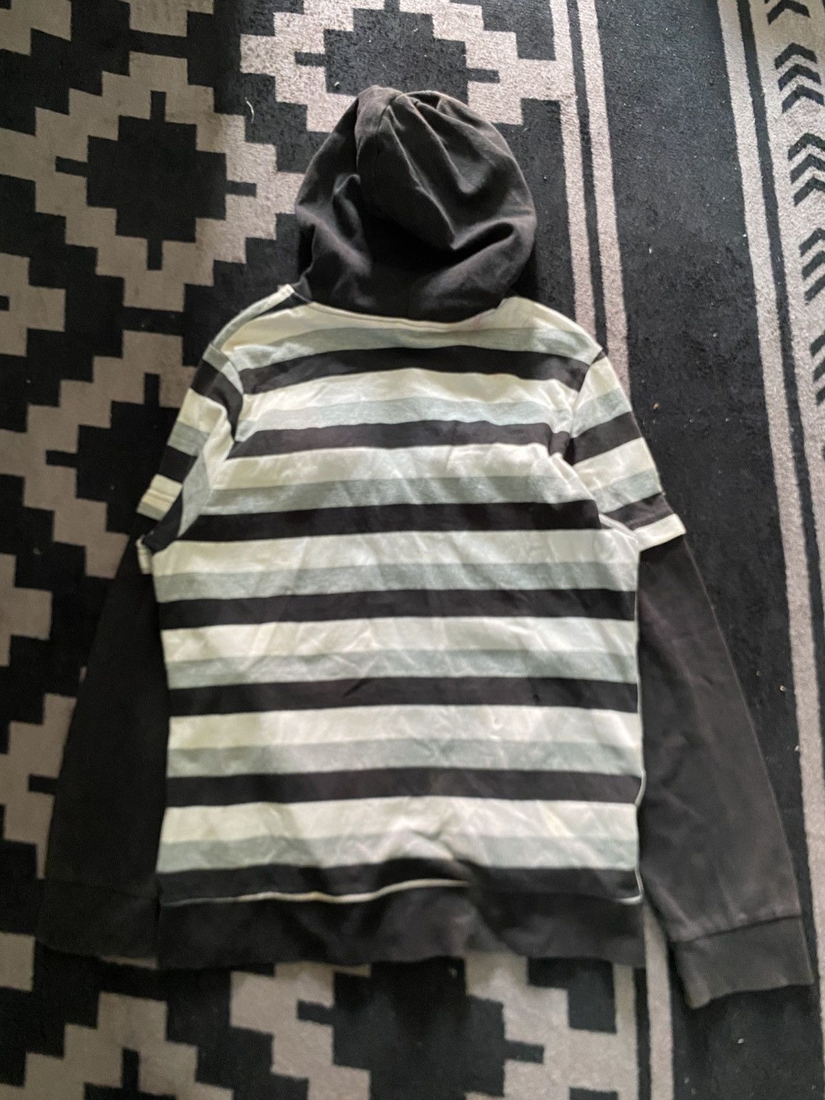 If Six Was Nine × Japanese Brand × Le Grande Bleu (L.G.B.) Vintage eden punk striped pocket hoodie Size US S / EU 44-46 / 1 - 2 Thumbnail