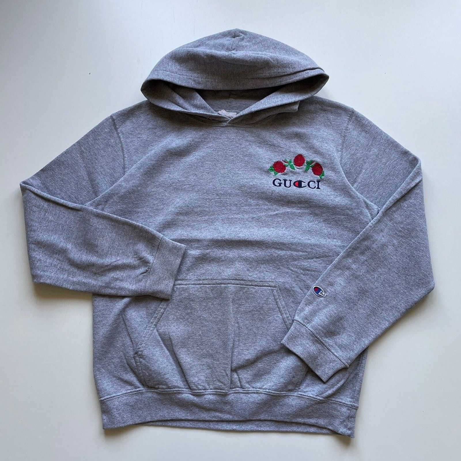 Champion Vintage Y2K Champion Hoodie Medium Funny Parody Logo Rare Size US M / EU 48-50 / 2 - 1 Thumbnail