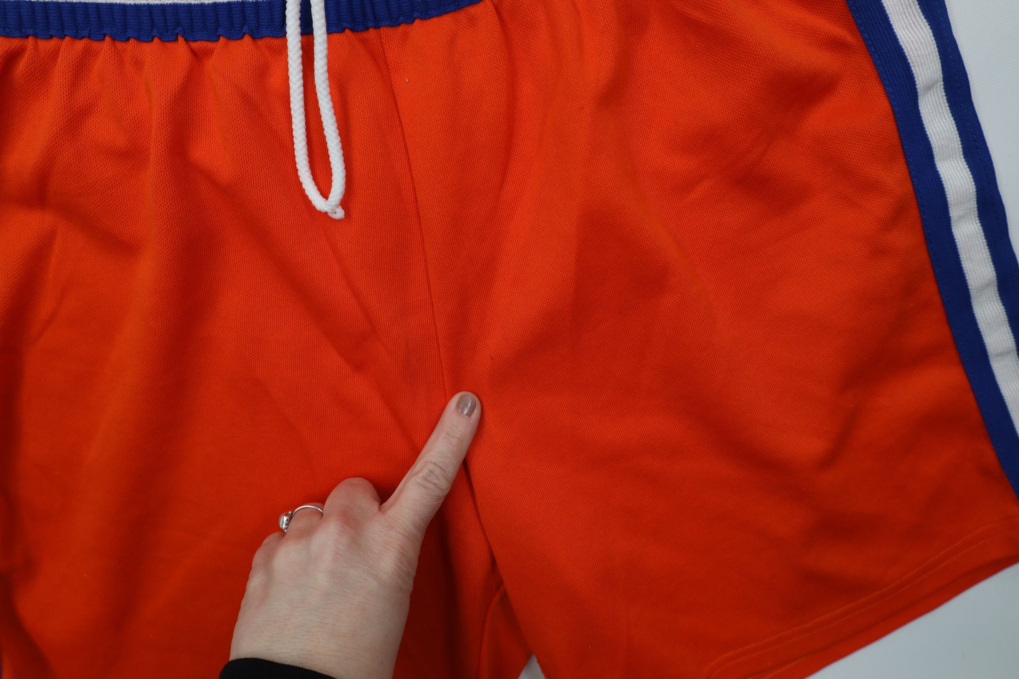 Vintage Vintage 70s Streetwear Knit Above Knee Basketball Shorts USA Size US 34 / EU 50 - 5 Thumbnail