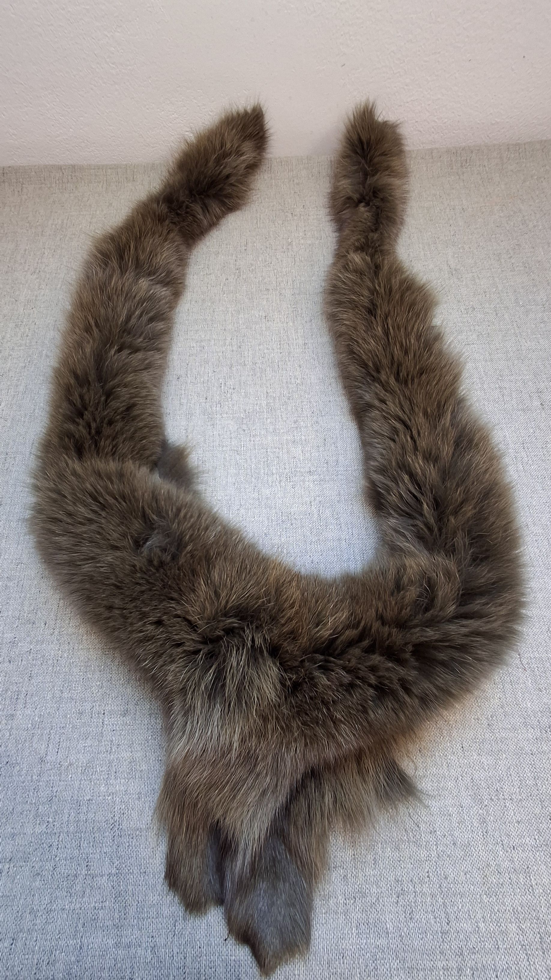 Vintage Vintage Real Fur Raccoon Collar / 80s Stole Trim Size ONE SIZE - 6 Thumbnail