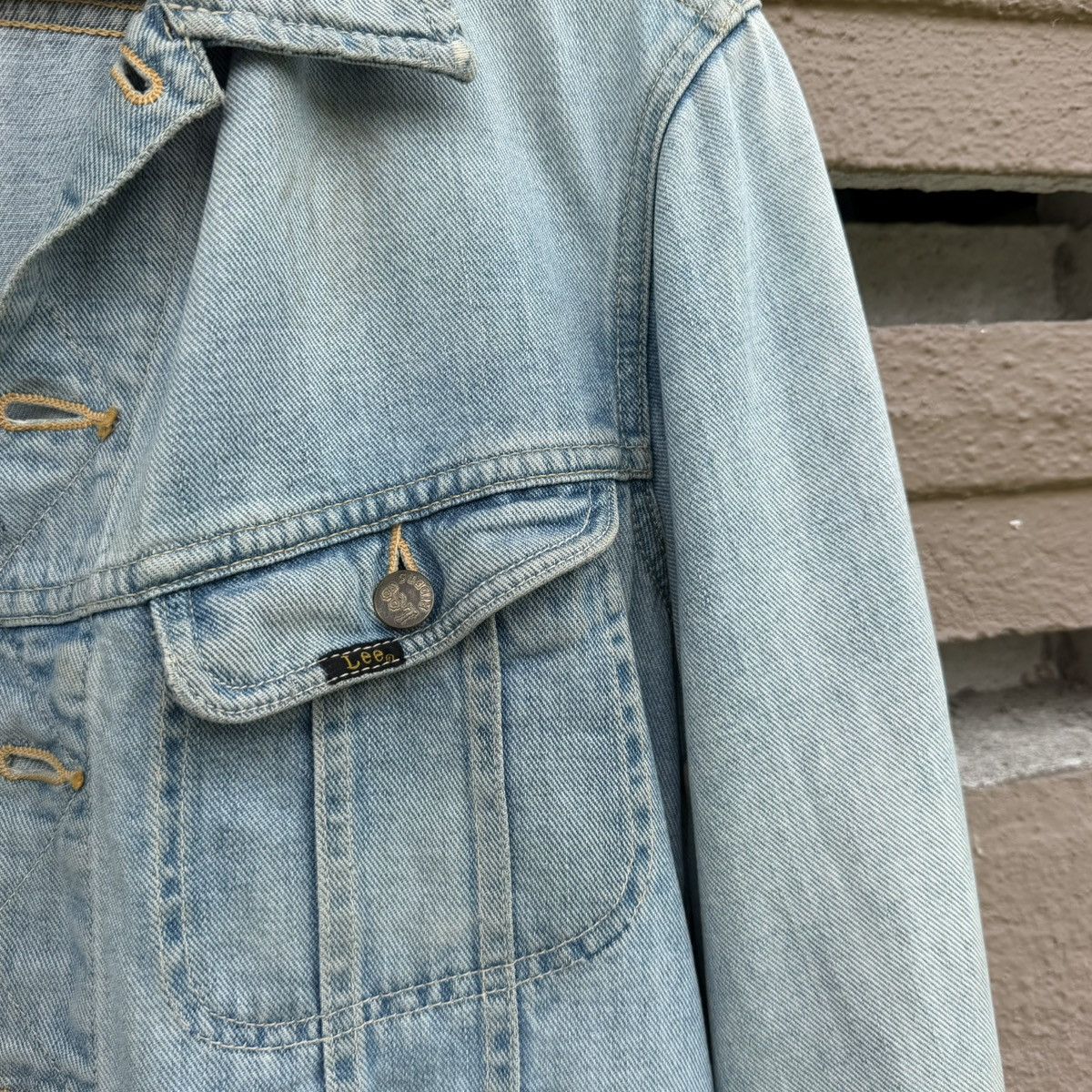 Lee Vintage Lee Riders Denim Jacket Light Wash Faded 70s 80s Size US L / EU 52-54 / 3 - 3 Thumbnail