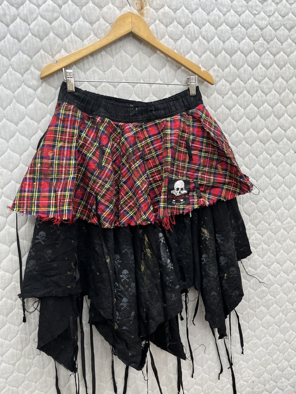 Beauty Beast × Japanese Brand × Seditionaries 🔥🔥🔥ARCHIVE HIDE ROCK TARTAN PUNK SKIRTS Size 32" / US 10 / IT 46 - 3 Thumbnail