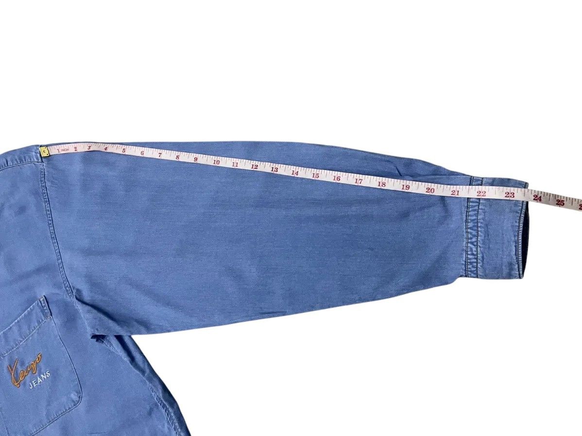 Kenzo 90s Kenzo Jeans Embroidered Pocket Denim Button Down Shirt Size US L / EU 52-54 / 3 - 10 Thumbnail