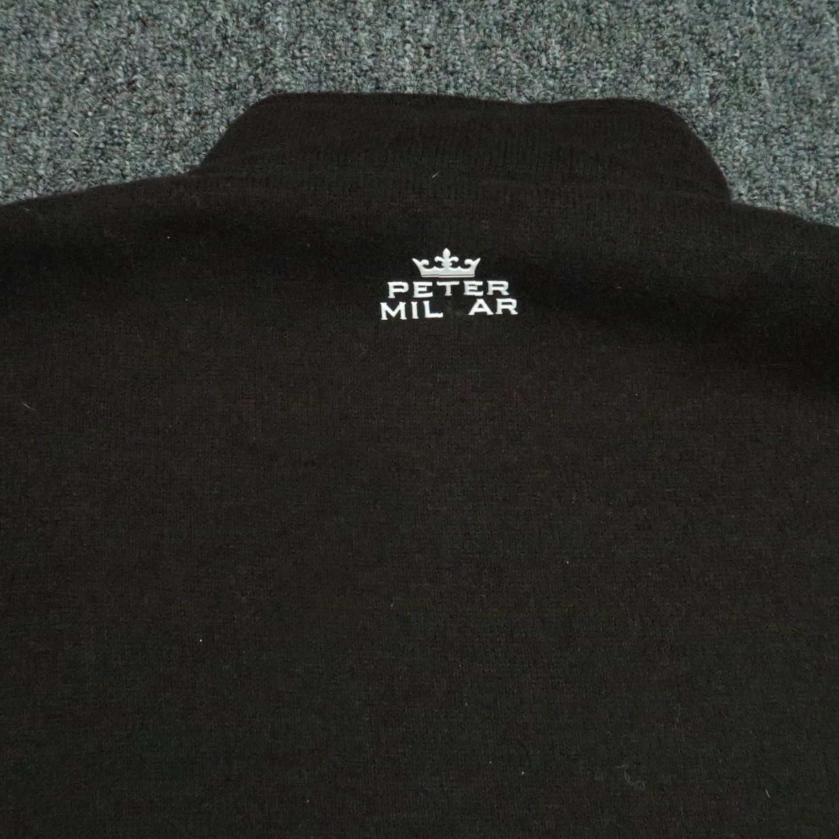 Peter Millar Peter Millar Pullover Mens XL Black Element Warmth 1/4 Zip Sweater Size US XL / EU 56 / 4 - 6 Thumbnail