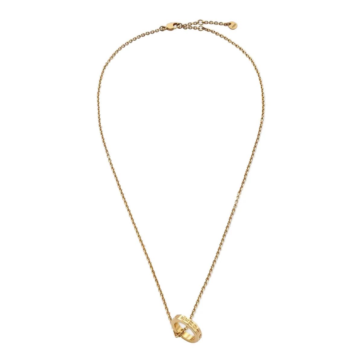 Fendi o1loc1c0824 Size: OS / Signature Necklace in Golden Size ONE SIZE - 1 Thumbnail