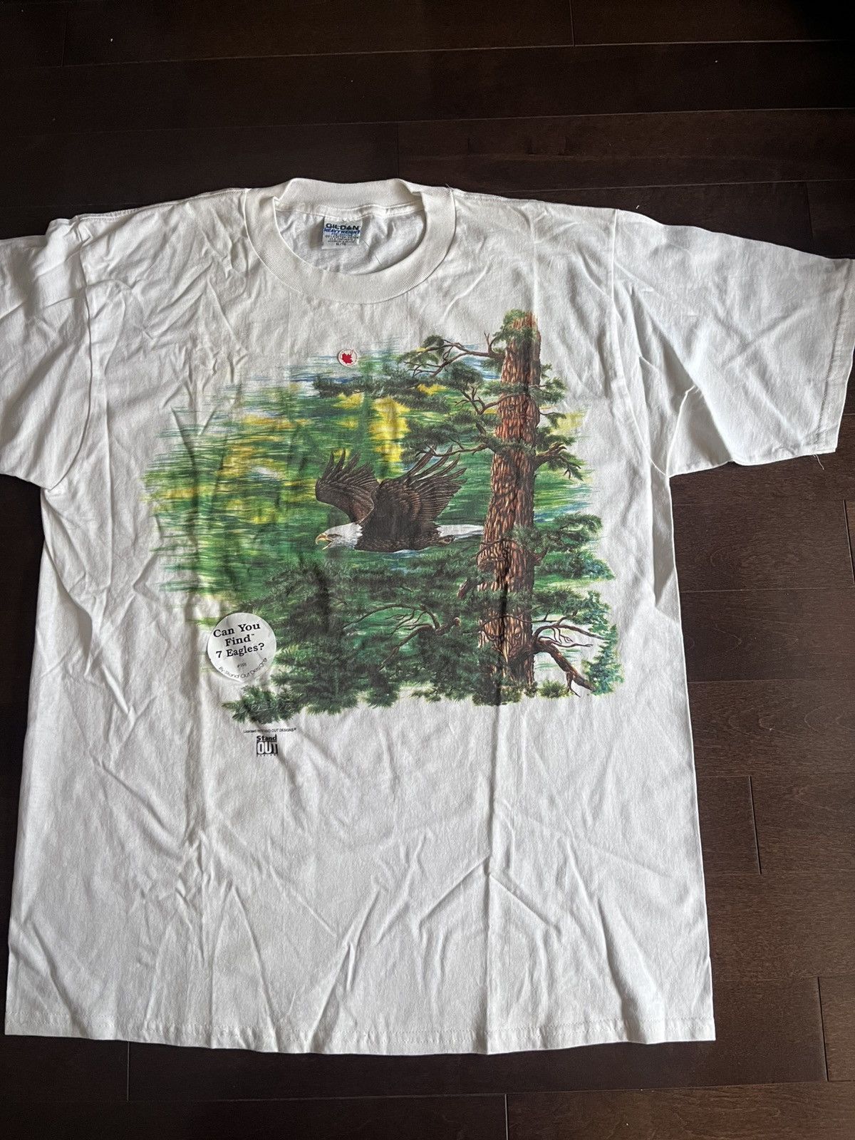 Gildan Vintage Eagle 1994 Stand Out Design Rare Hidden Eagle Shirt Size US XL / EU 56 / 4 - 1 Thumbnail