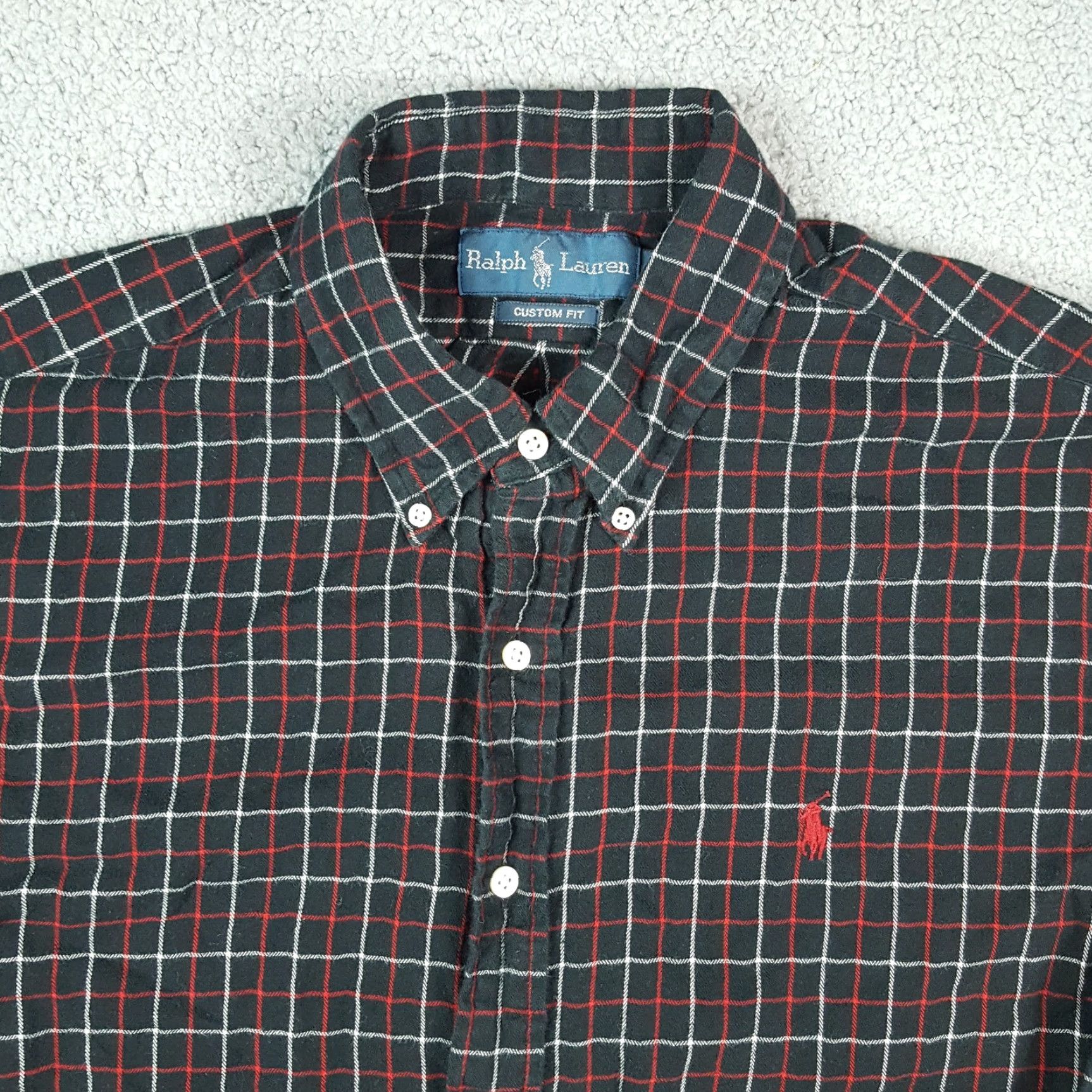 Ralph Lauren Vintage Ralph Lauren Men's Button-Down Shirt L Fall Casual Preppy Plaid Cotton Red Size US L / EU 52-54 / 3 - 2 Thumbnail