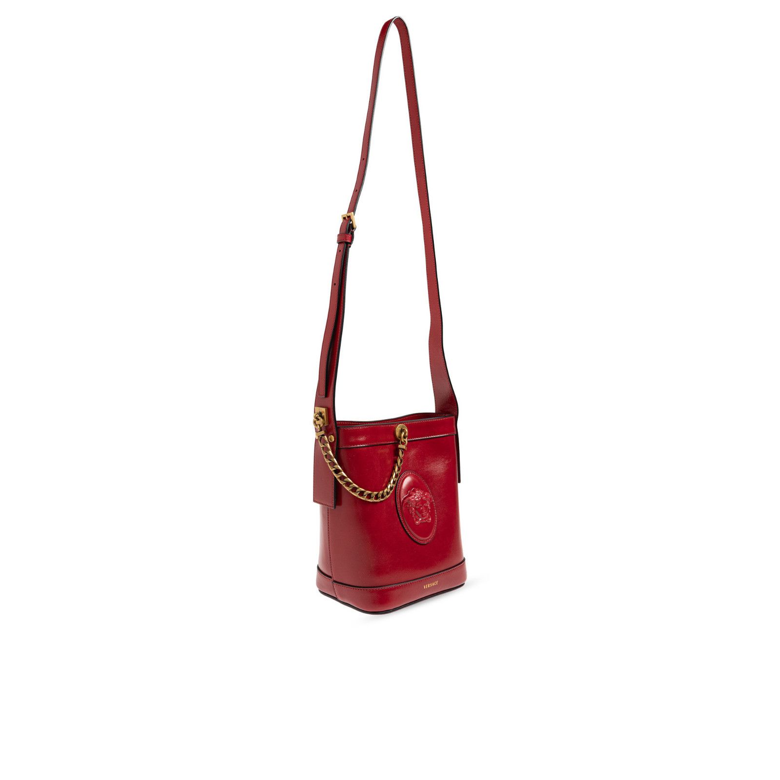 Versace VERSACE Pivot Mini Red Bucket Bag New & Authentic Size ONE SIZE - 3 Thumbnail