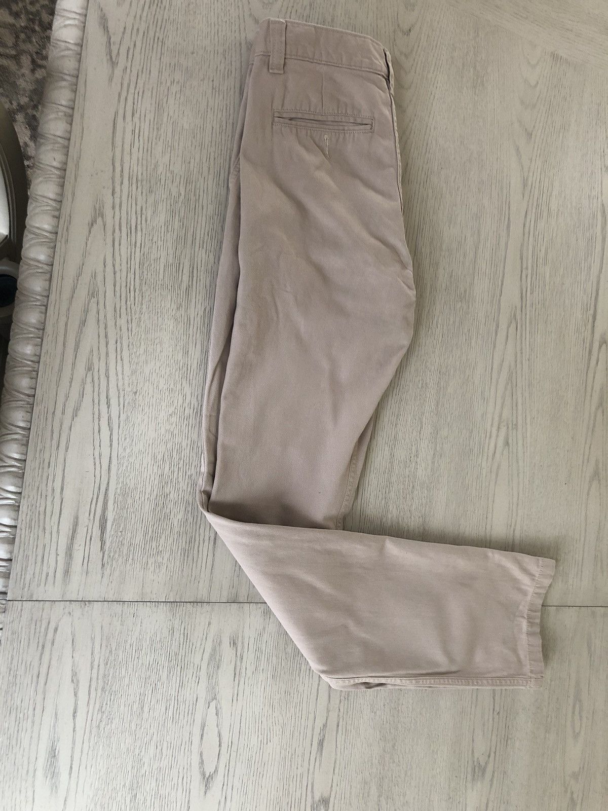 Other Mens Slim Fit Cream Tan Khaki Pants Chino Cargo Size 29 Size US 29 - 2 Thumbnail