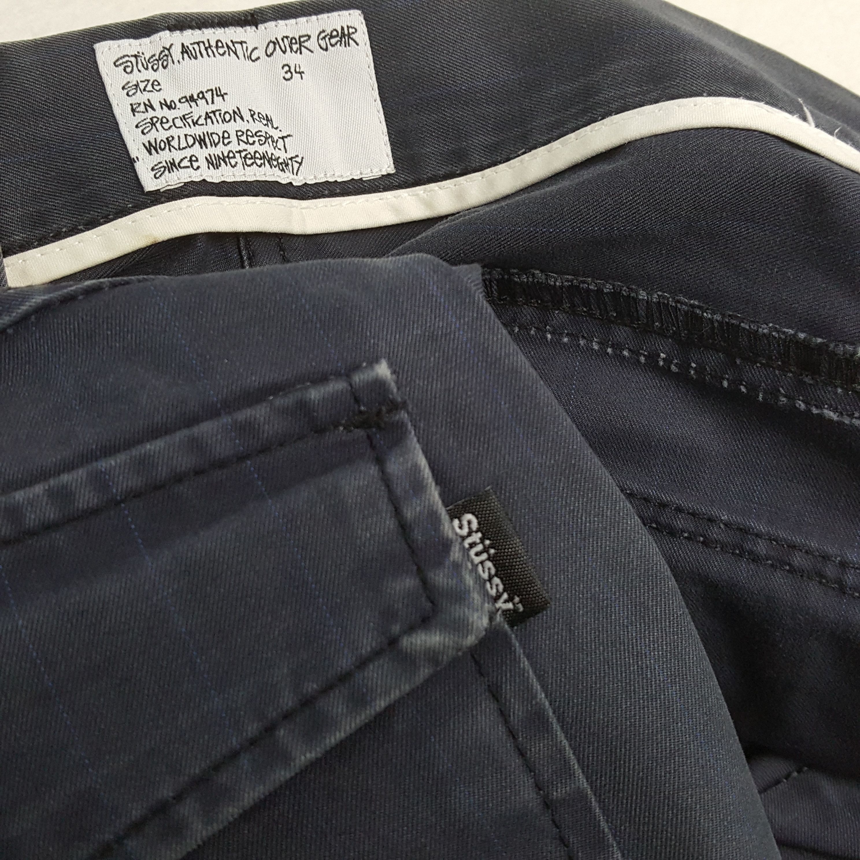 Stussy × Vintage STUSSY Streetwear Skater Style Custom Art Short Pants Size US 33 - 11 Thumbnail