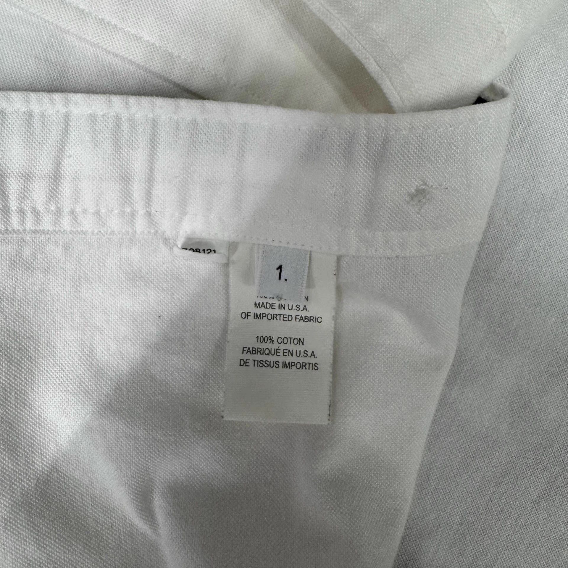 Thom Browne Thom Browne White Long Sleeve Shirt Q10 Size US M / EU 48-50 / 2 - 4 Thumbnail