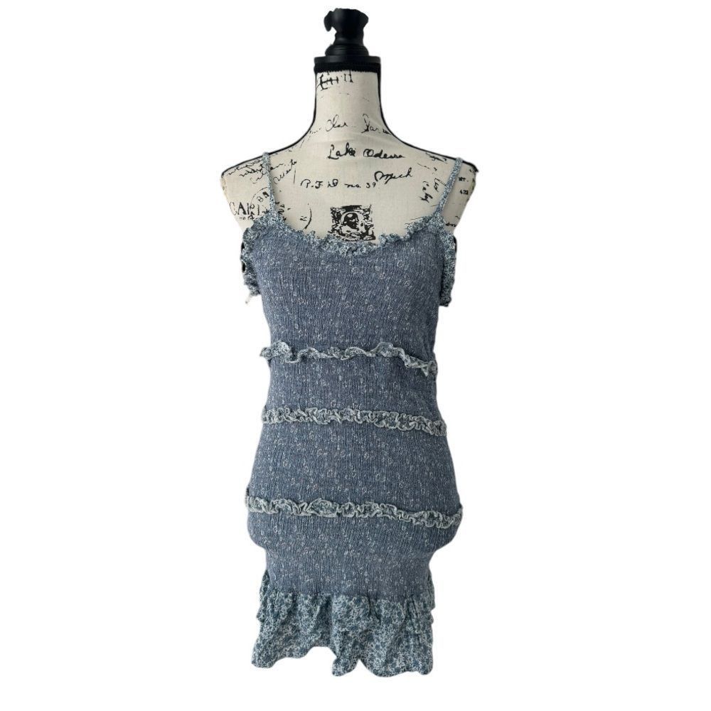 Other Sim & Sam SZ M blue textured dress Size M / US 6-8 / IT 42-44 - 3 Thumbnail