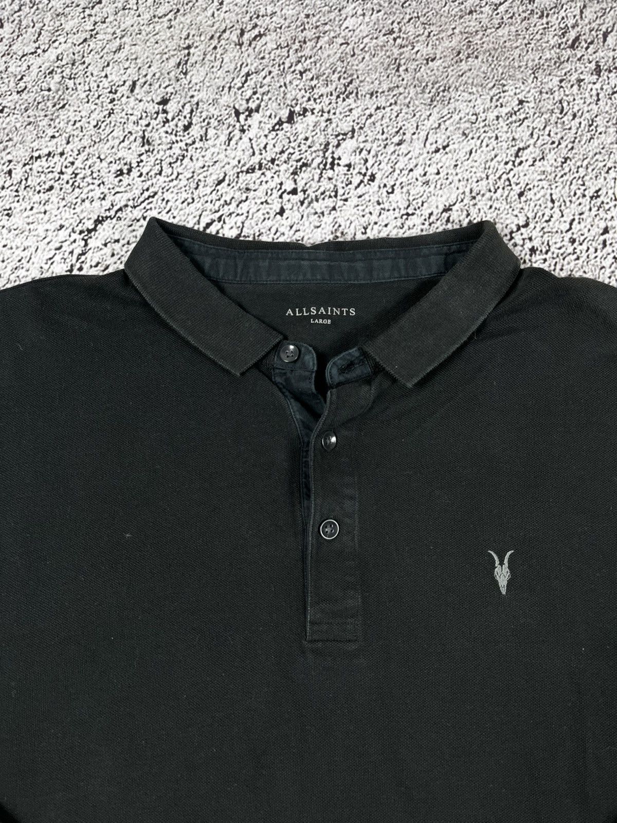 Allsaints Vintage Y2K Allsaints longsleeve polo oldmoney streetwear L Size US L / EU 52-54 / 3 - 5 Thumbnail