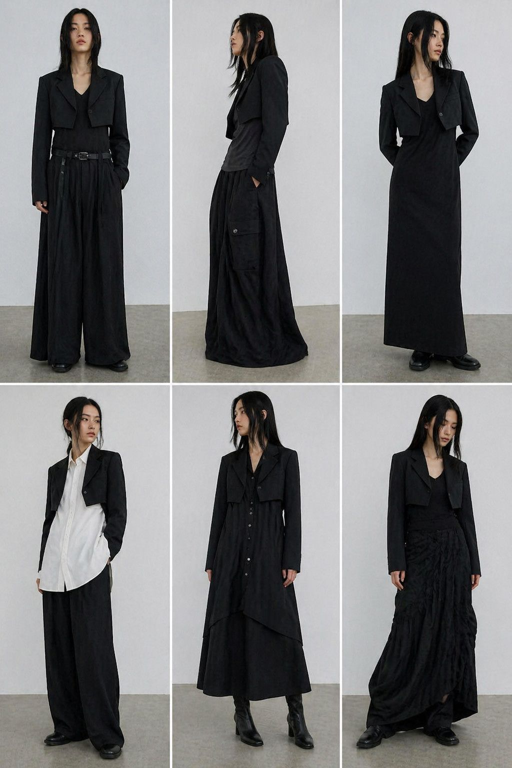 Yohji Yamamoto Yohji Yamamoto Femme Wool Gabardine Cropped Tailored Jacket Size S / US 4 / IT 40 - 3 Thumbnail