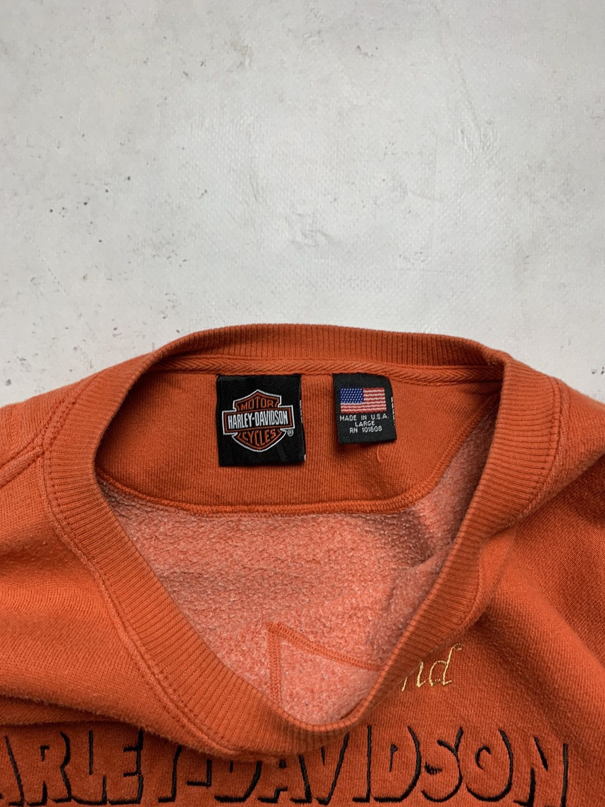 Vintage Vintage Harley Davidson Made In USA Spellout Boxy Sweatshirt Size US L / EU 52-54 / 3 - 4 Thumbnail