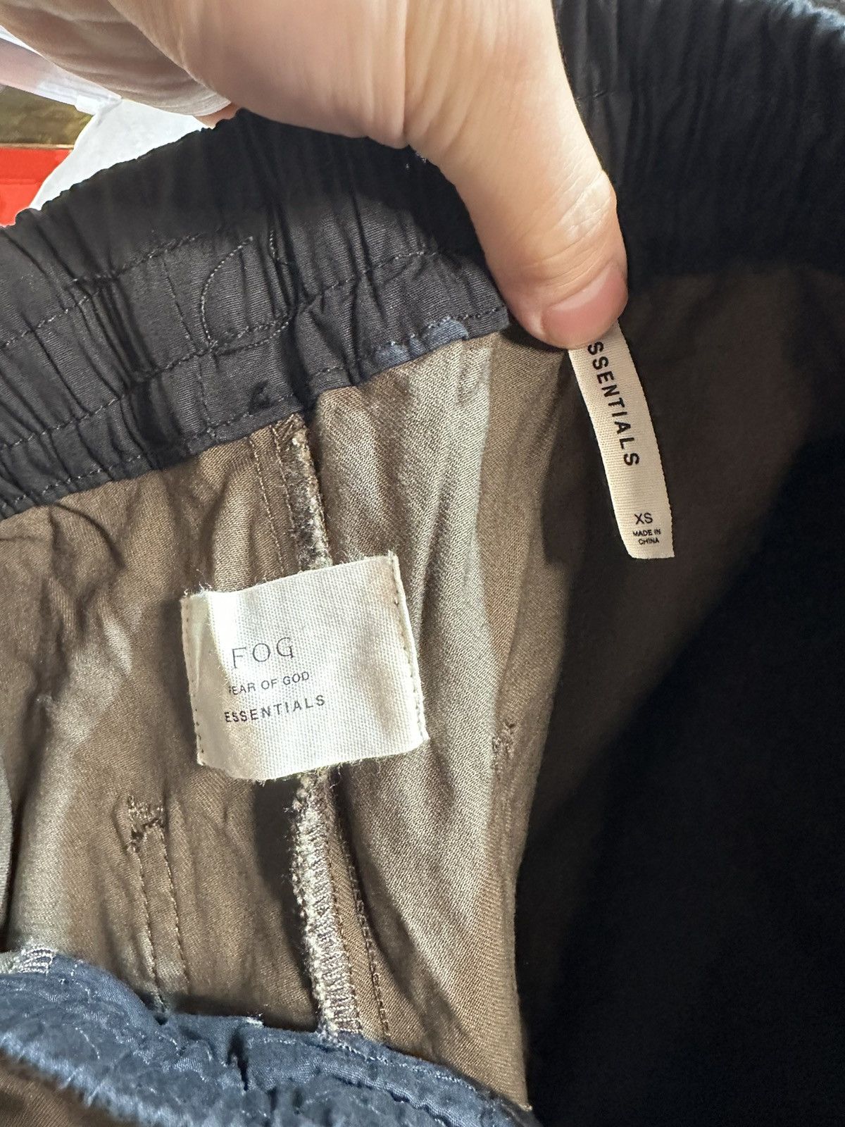 FOG Essentials Drawstring Trouser Zipper Pants Fear Of God Size US 27 - 10 Thumbnail